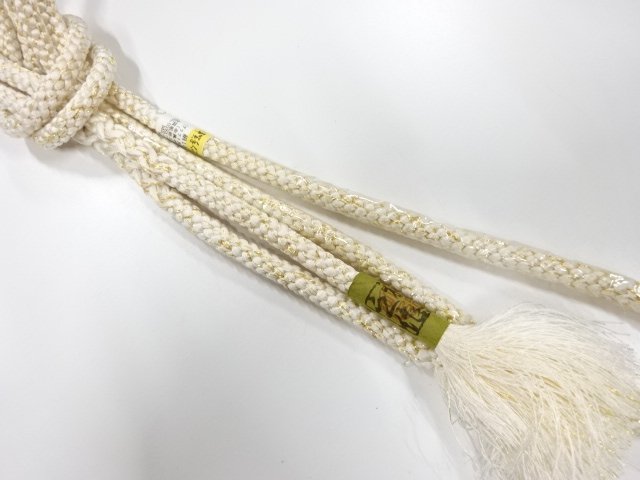 JAPANESE KIMONO / UNUSED HAND-TIED OBIJIME